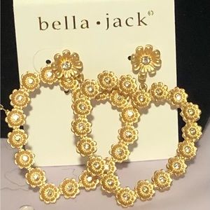 Bella Jack Cut-Out Heart-Shaped Earrings